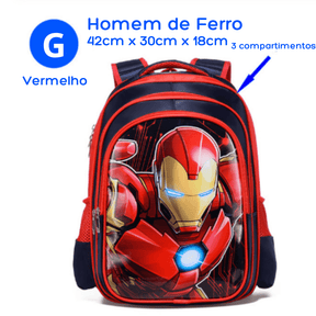 Mochila Infantil Vingadores Heróis