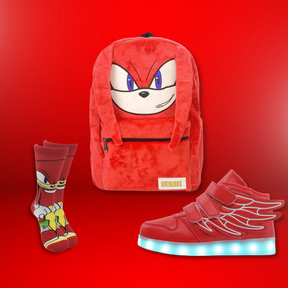 Kit Escolar Tênis, Mochila e Meia Sonic