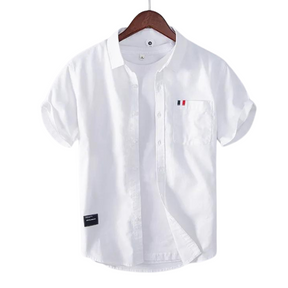 Camisa Manga Curta Masculina de Linho France