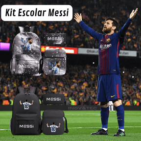 Kit Mochila Escolar Messi