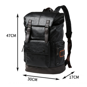 Mochila de Couro Masculina Moderna Para Notebook 15,6" - LeatherVibe