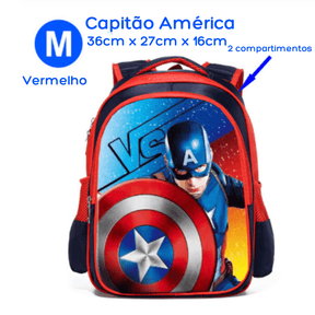 Mochila Infantil Vingadores Heróis