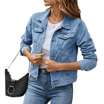 Jaqueta Jeans Feminina Elegance