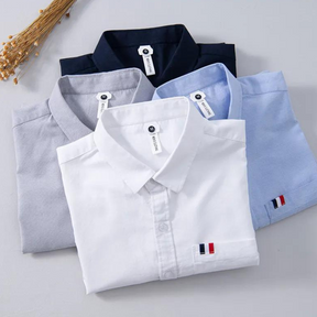 Camisa Manga Curta Masculina de Linho France