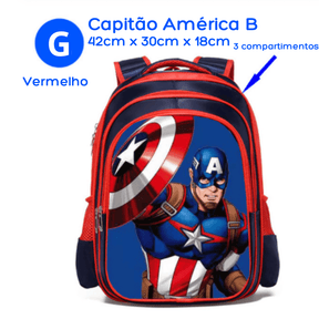 Mochila Infantil Vingadores Heróis