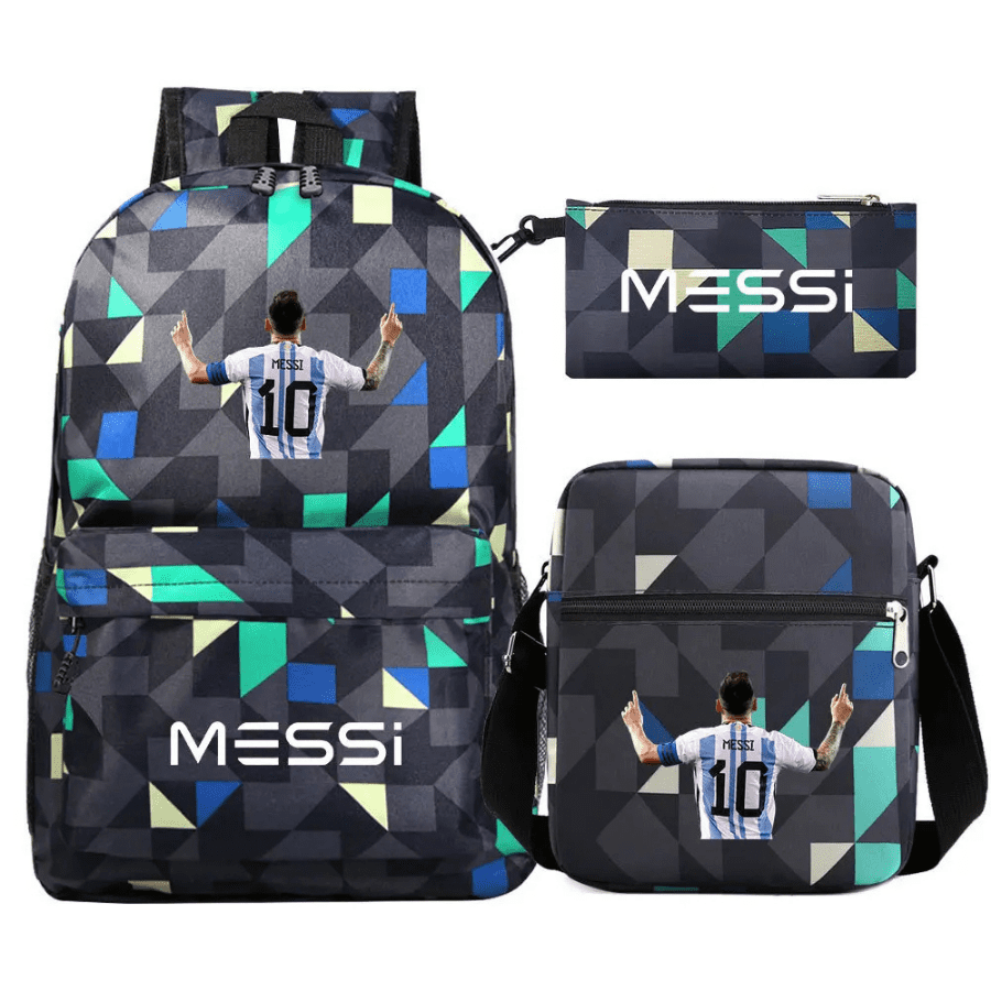 Kit Mochila Escolar Messi