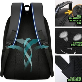 Mochila Masculina Impermeável Para Viagem com Bastante Espaço