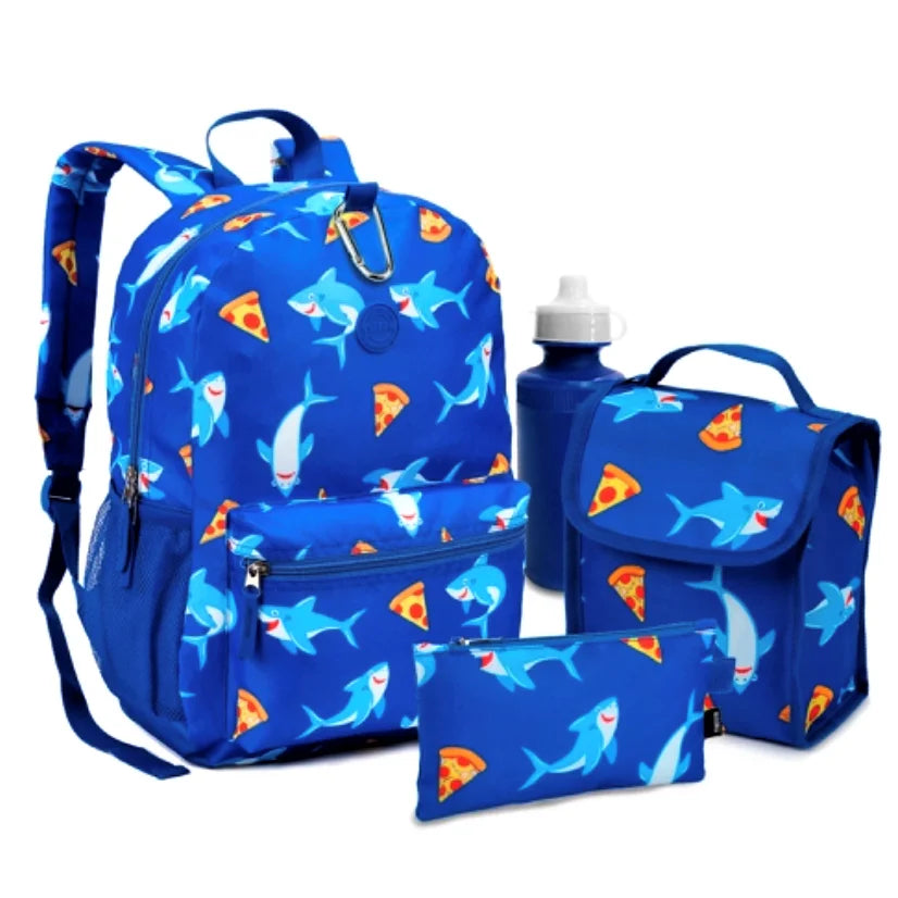 Mochila Escolar Kit Mochila Infantil Grande com Lancheira Estojo e Garrafa - MCH45