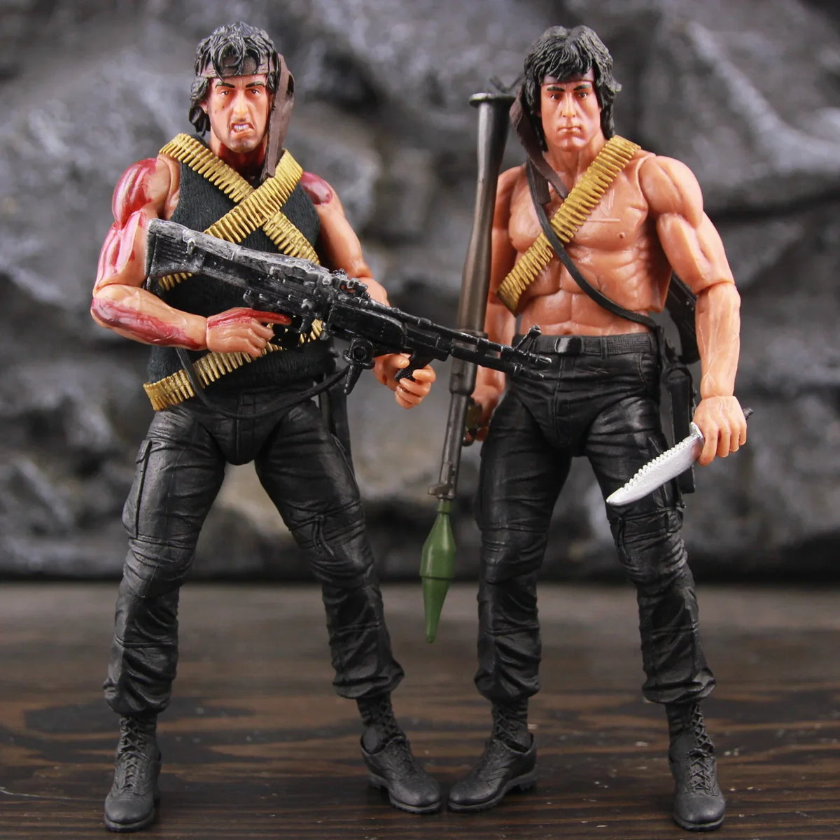 Brinquedo Boneco Rambo + Acessórios