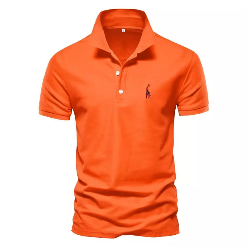 Camisa Polo Animals - Laranja