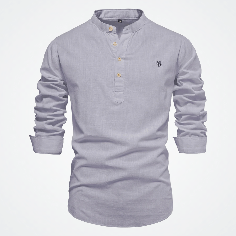 Camisa Social Masculina Celeste