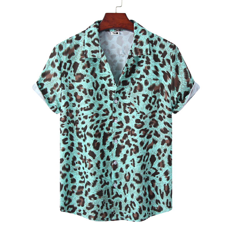 Camisa Manga Curta Masculina Wild Print