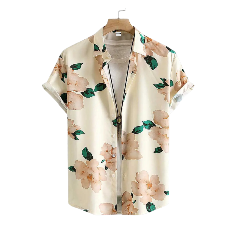 Camisa Manga Curta Masculina Tropifloral