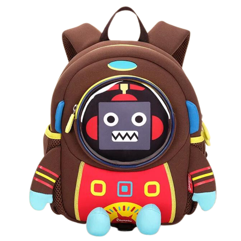 Mochila Escolar Robô Astronauta 3D para Criança - MCH73