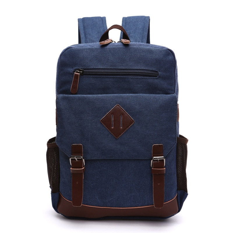 Mochila de Lona Masculina OldSchool Para Notebook Até 15,6"