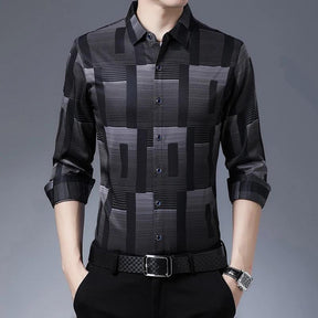 Camisa Social Masculina Slim Xadrez Monaco