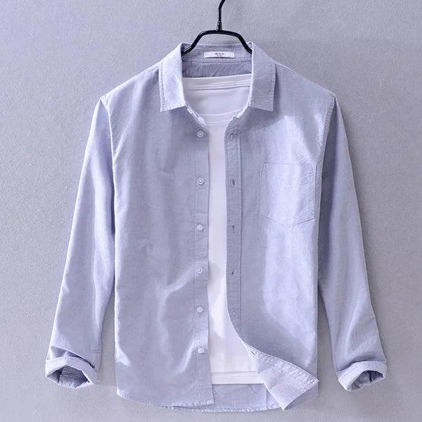 Camisa Social Masculina Manga Longa Abotoada Lyon