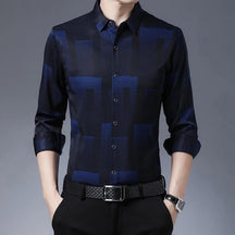 Camisa Social Masculina Slim Xadrez Monaco