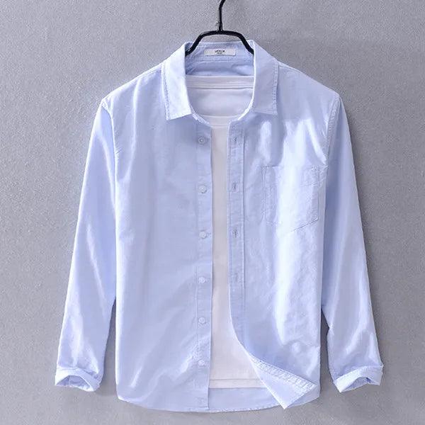 Camisa Social Masculina Manga Longa Abotoada Lyon