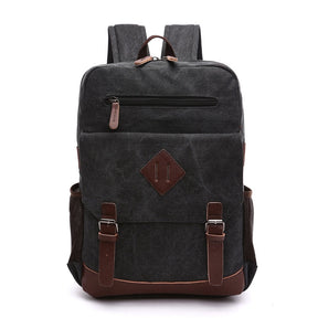 Mochila de Lona Masculina OldSchool Para Notebook Até 15,6"