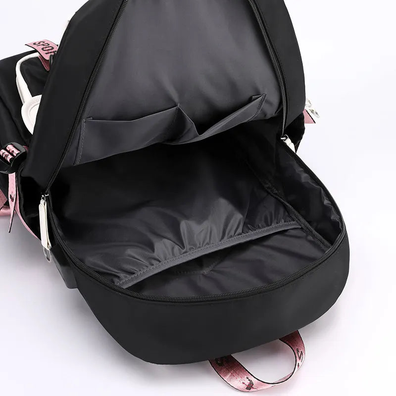 Mochila Escolar Feminina com Porta Usb