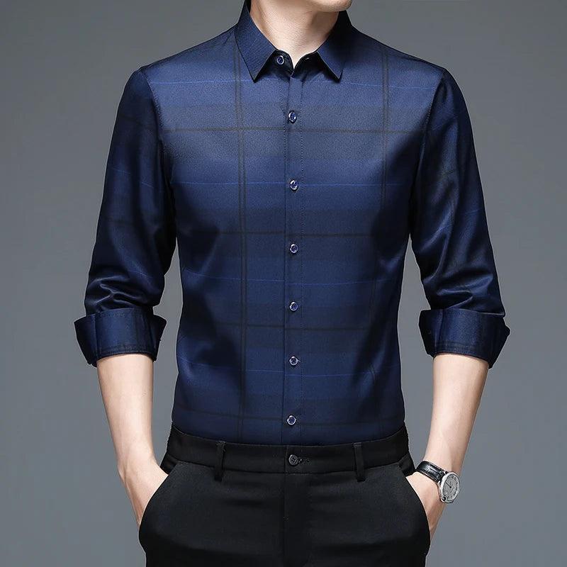 Camisa Social Masculina Xadrez