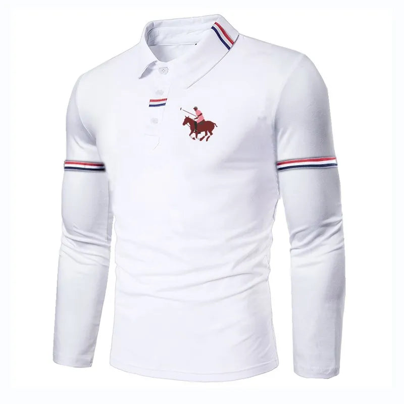 Camisa Masculina Manga Longa Gola Polo - Estilo Esportivo e Elegante