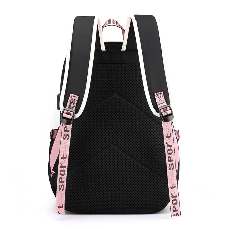 Mochila Escolar Feminina com Porta Usb