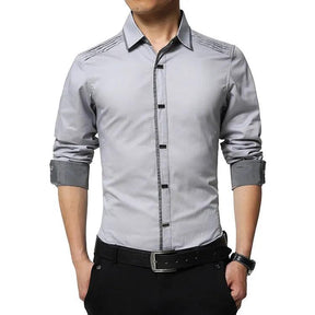 Camisa Social Masculina Manga Longa 100% Algodão Luzern