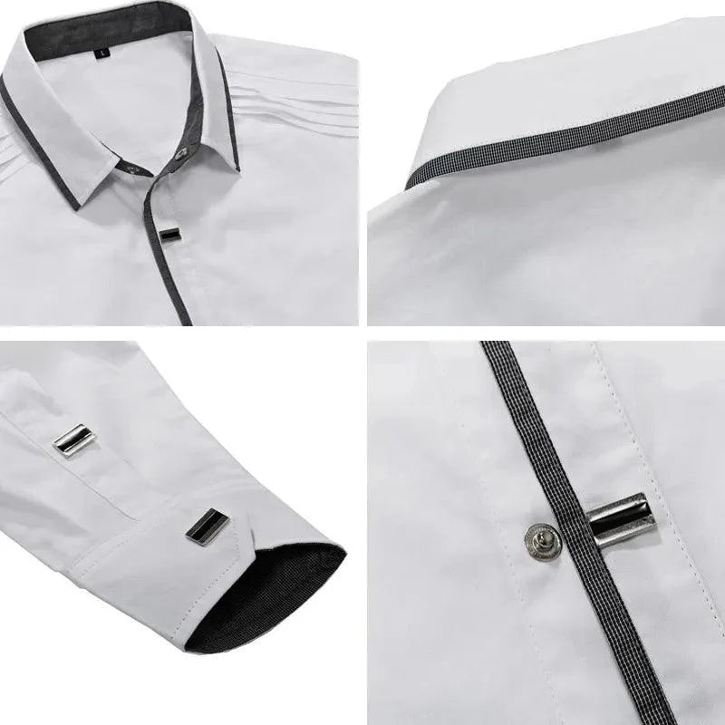 Camisa Social Masculina Manga Longa 100% Algodão Luzern