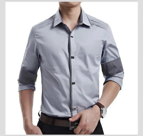 Camisa Social Masculina Manga Longa 100% Algodão Luzern