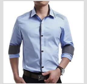 Camisa Social Masculina Manga Longa 100% Algodão Luzern