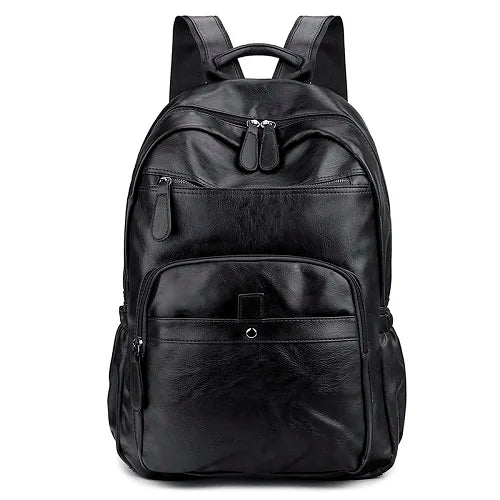 Mochila de Couro Masculina Impermeável Multicompartimentos Urban Prime