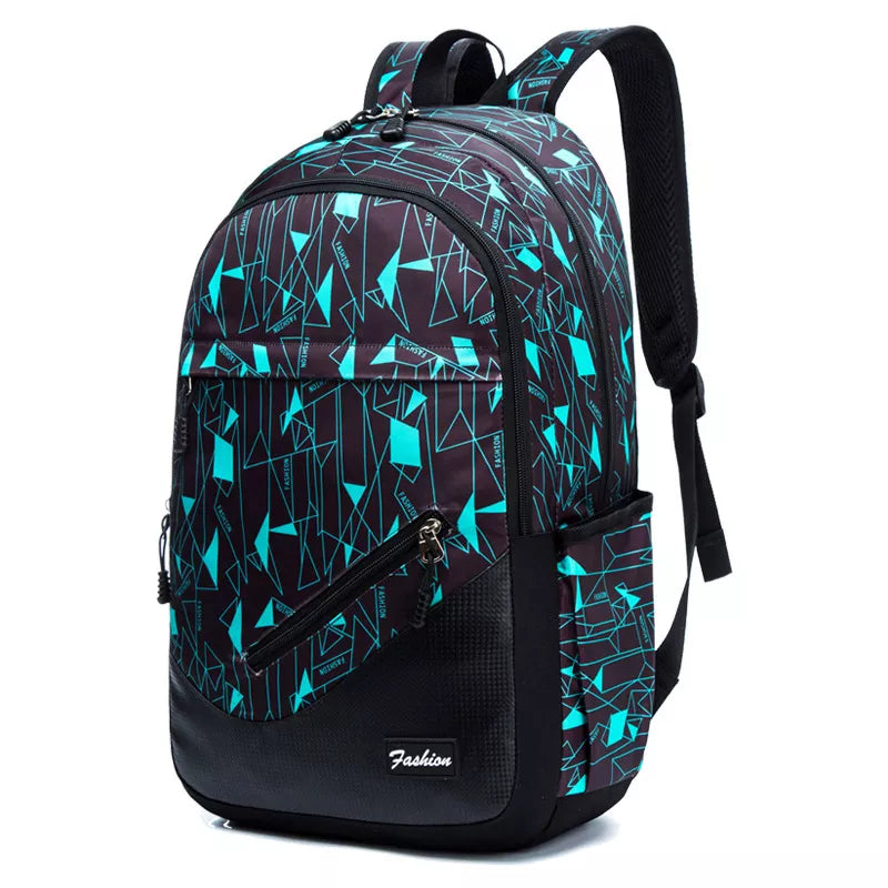 Mochila Escolar Estampada Unissex Grande Material de Nylon