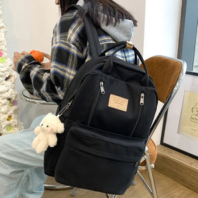 Mochila Escolar Feminina com Chaveirinho de Urso