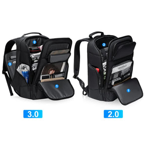 Mochila Escolar Masculina Impermeável Carregamento USB Anti-Furto - MCH123