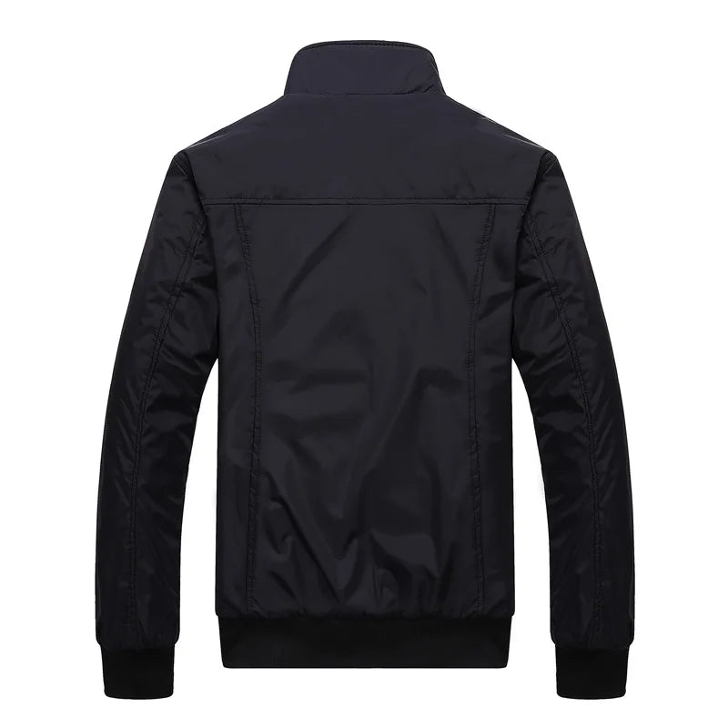 Jaqueta Masculina Bomber Com Zíper Interior Xadrez