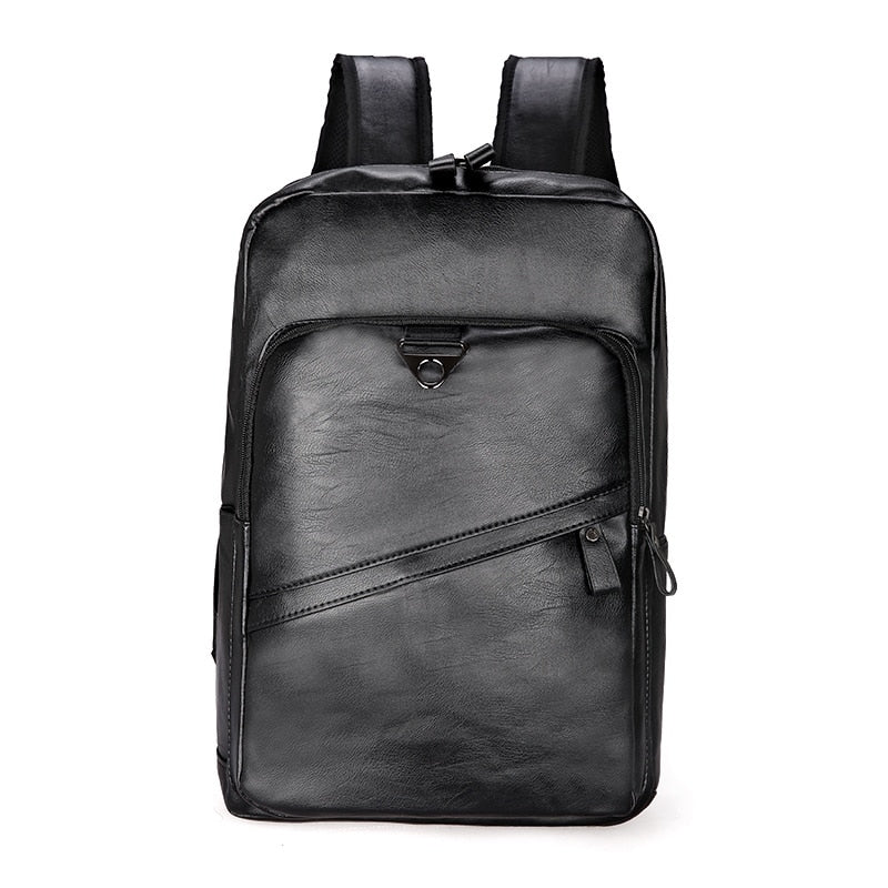 Mochila De Couro Masculina Clássica ClassicEdge - Ideal Para Laptop