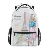 Mochila Escolar Feminina Torre Eiffel em Paris - MCH14