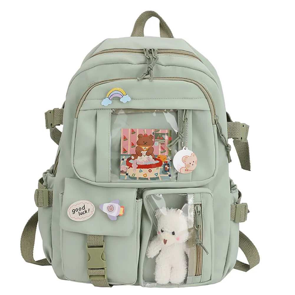 Mochila Escolar Infantil com Ursinho