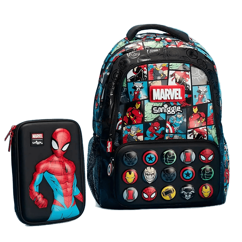 Mochila Infantil Marvel e Estojo Homem Aranha - MCH94