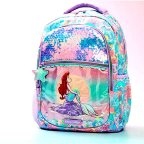 Mochila Infantil Pequena Sereia Disney com Estojo - MCH95