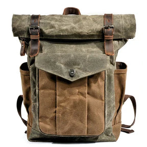 Mochila de Lona Masculina Estilo Saco OldBag - Ideal Para Viagem e Acampamento