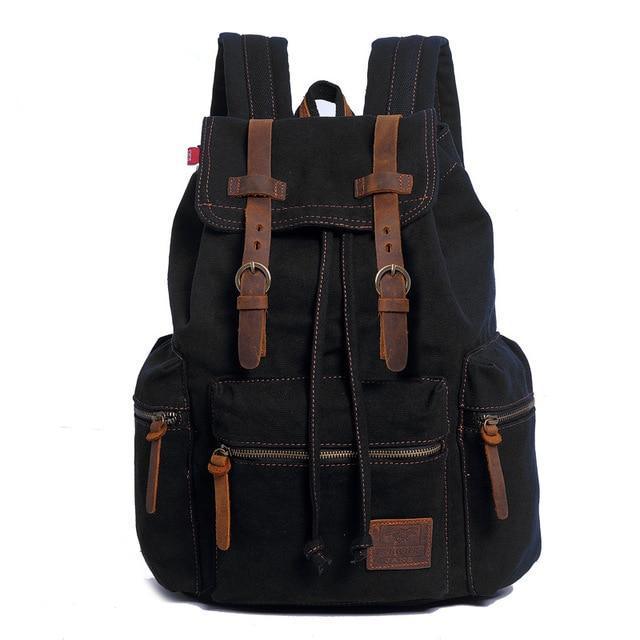 Mochila de Lona Unissex Vintage Para Notebook Até 15,6" - VenturePro