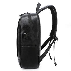 Mochila de Couro Masculina Para Estudante - Impermeável e Multifuncional