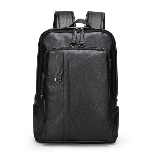 Mochila de Couro Masculina Grande Para Notebook até 15" Voyager