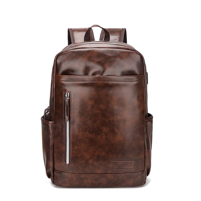 Mochila de Couro Masculina Executiva Para Notebook 15" LeatherPro