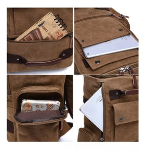 Mochila de Lona Masculina Para Viagem - Suporta Notebook Até 15"  UrbanTrail