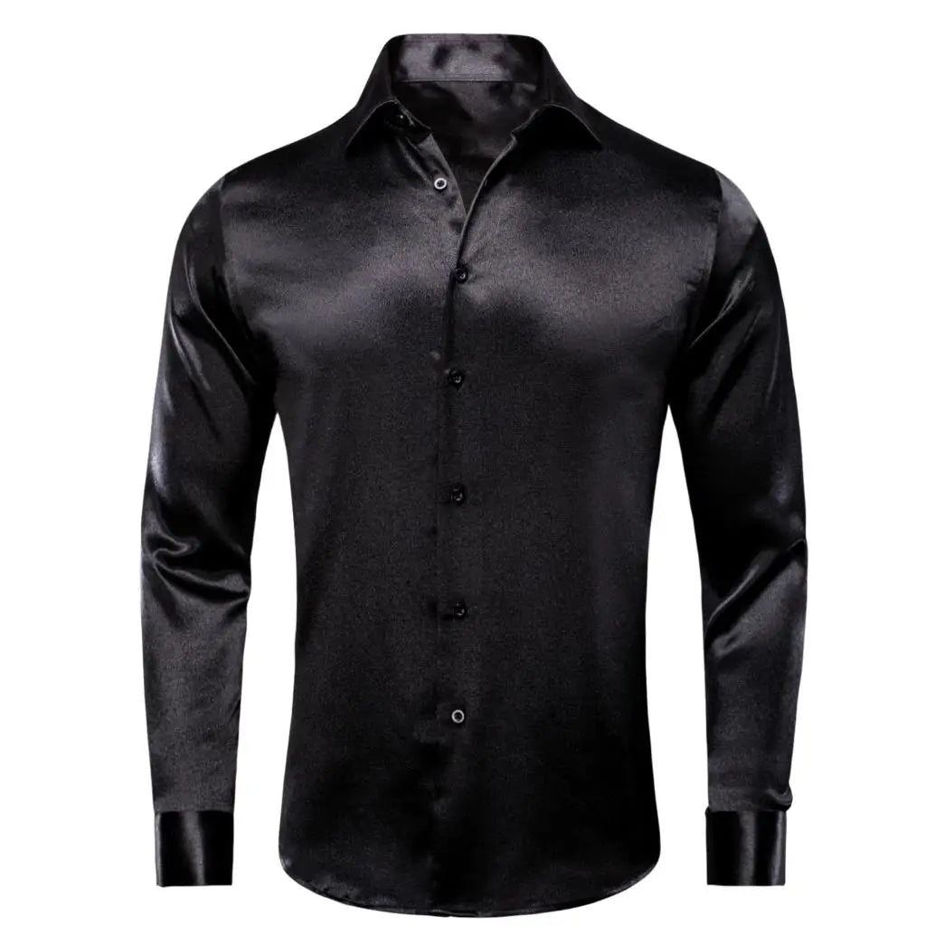 Camisa Masculina Social Fina de Cetim