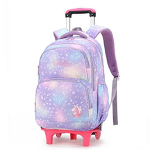 Mochila Escolar Infantil Menina Em Cores De Rodinha